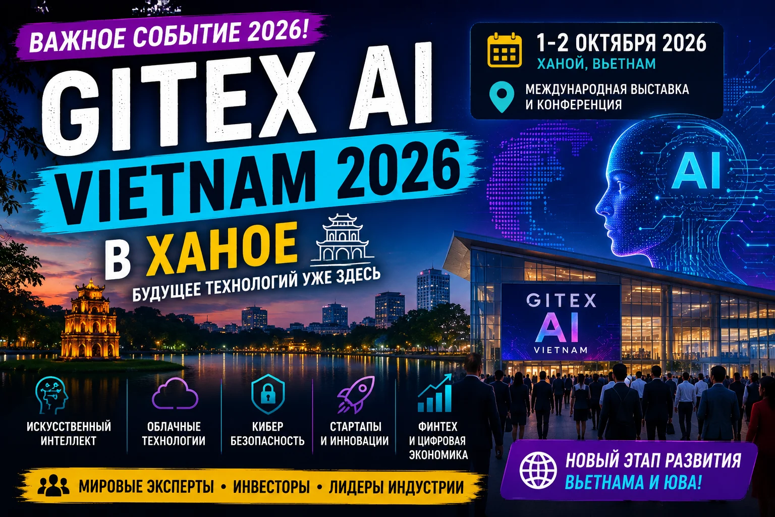 В Ханое пройдет GITEX AI Vietnam 2026